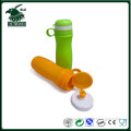 Eco-friendly silicone material foldable water bottle